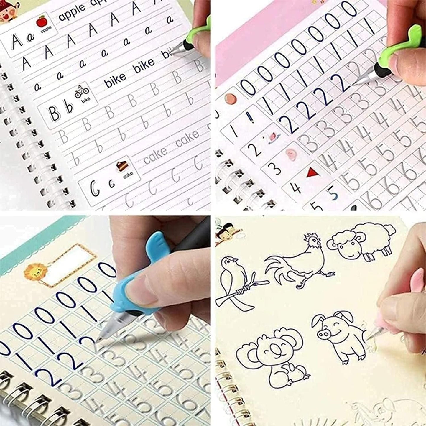 Magic Handwriting Practice Copybook – Reusable Tracing Workbook for Kids