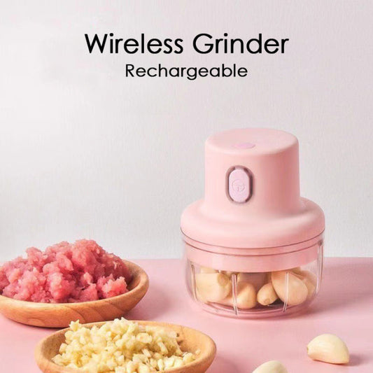 Portable Electric Mini Food Chopper 250ml – Garlic, Onion & Vegetable Cutter
