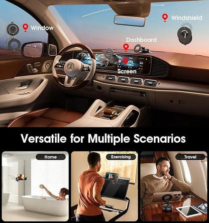 Premium Magnetic Vacuum Phone Holder – Strong Magnet Grip, 360° Car & Home Mount
