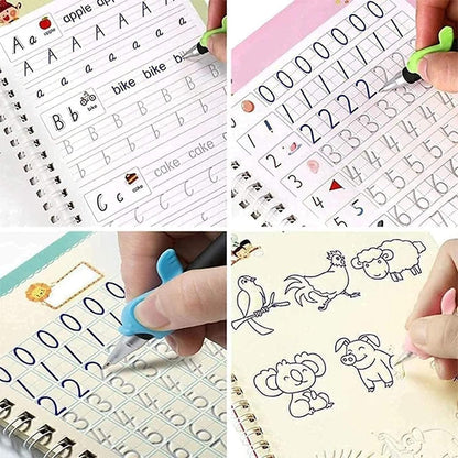 Magic Handwriting Practice Copybook – Reusable Tracing Workbook for Kids