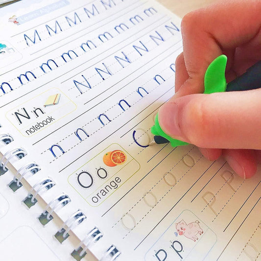 Magic Handwriting Practice Copybook – Reusable Tracing Workbook for Kids