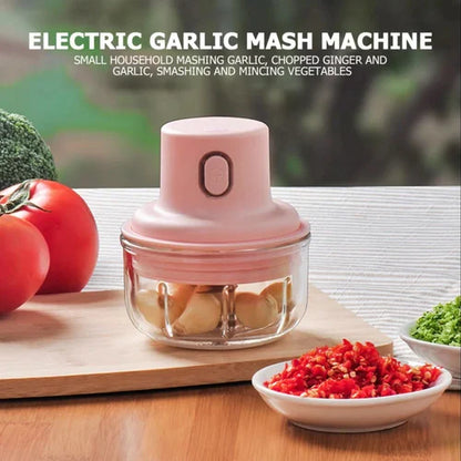 Portable Electric Mini Food Chopper 250ml – Garlic, Onion & Vegetable Cutter